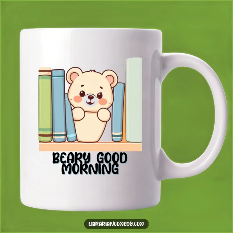 Funny Bear Cub Bookworm Mug: Adorable Reading Buddy, Perfect Humorous Gift for Kids
