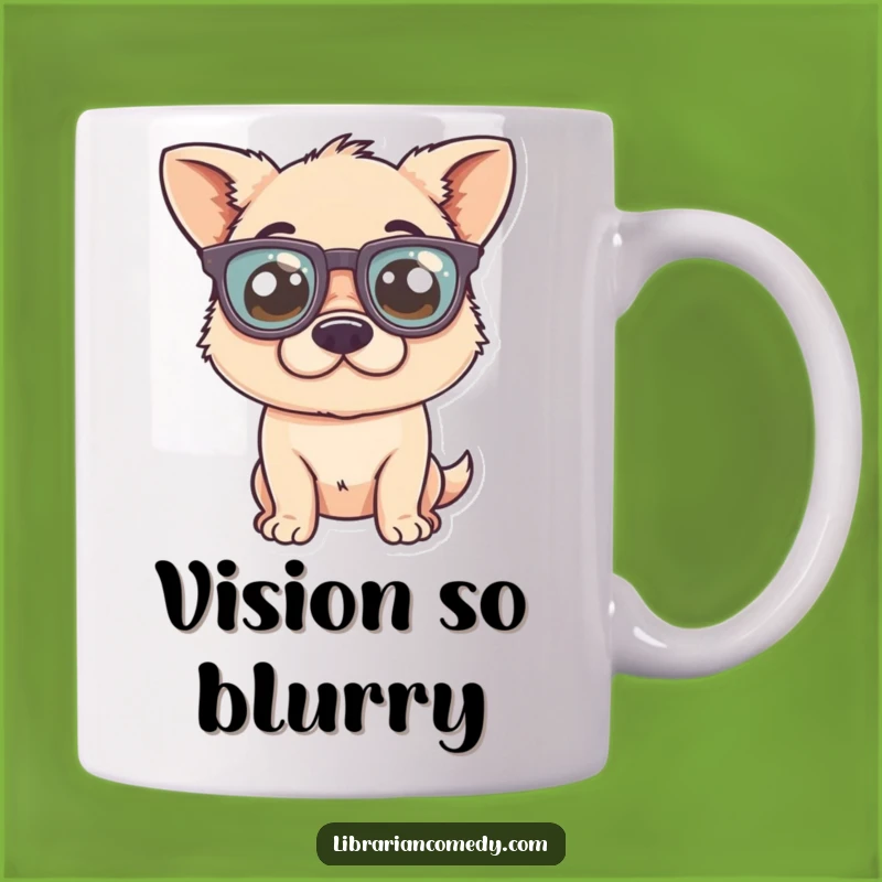 Funny Dog Glasses Mug - Hilarious Gift for Nerdy Pet Lovers & Bookworms