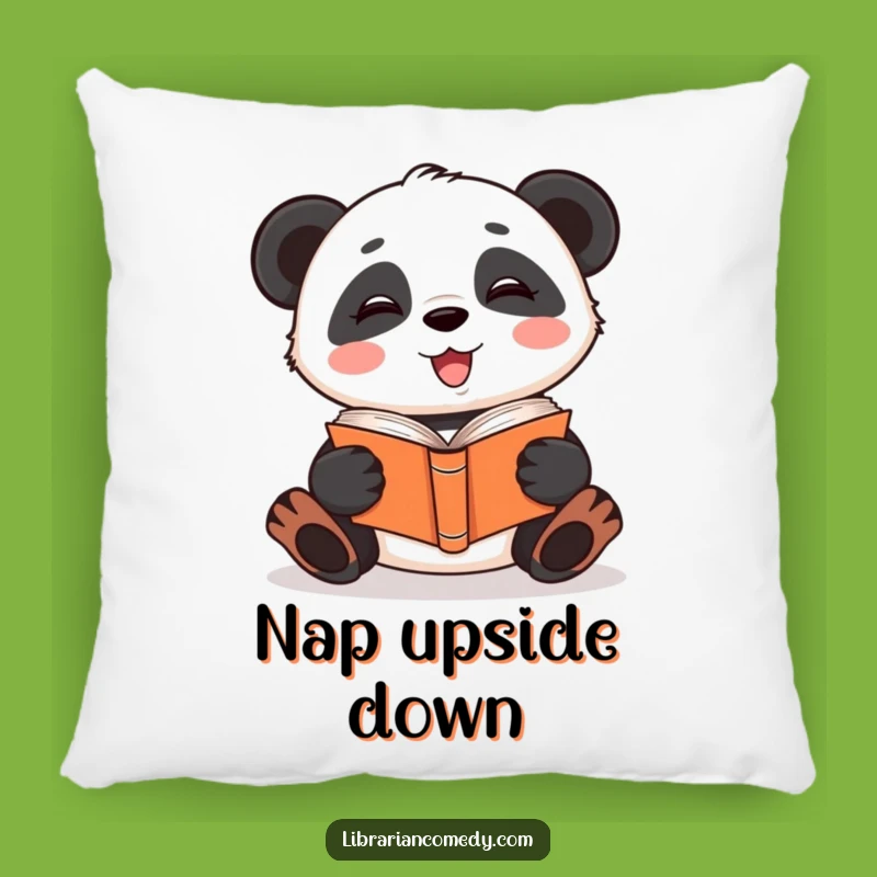 Funny Panda Reading Pillow: Cozy Accent, Perfect Humorous Gift for Relaxation