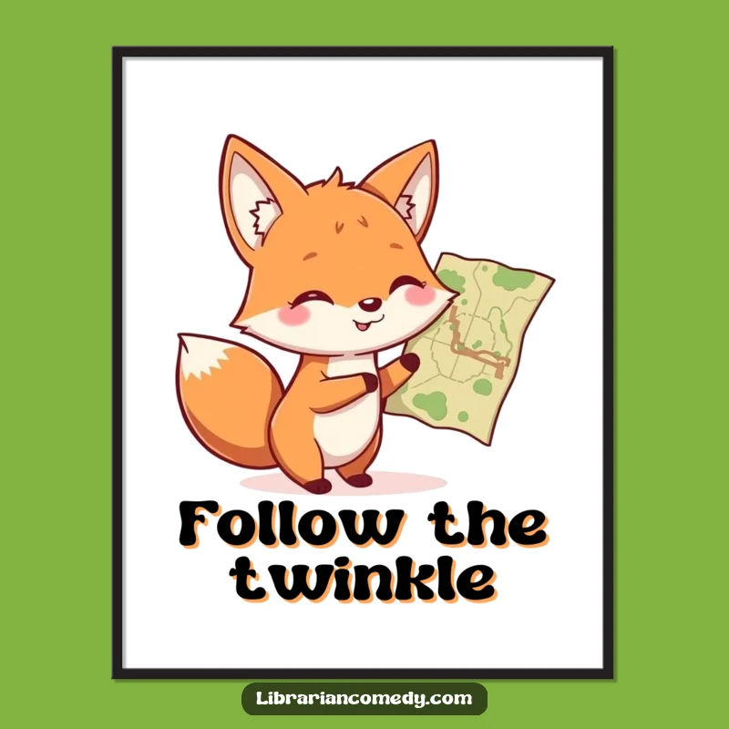 Funny Fox Art Print: Instant Download, Perfect Humorous Gift for Adventurers