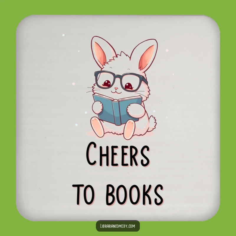 Funny Rabbit Drink Coaster: Protect Surfaces, Perfect Humorous Gift for Homes