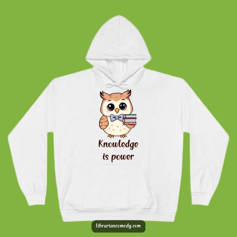 Cozy Funny Owl Hoodie: Warm Bookworm Apparel, Ultimate Humorous Gift for Readers