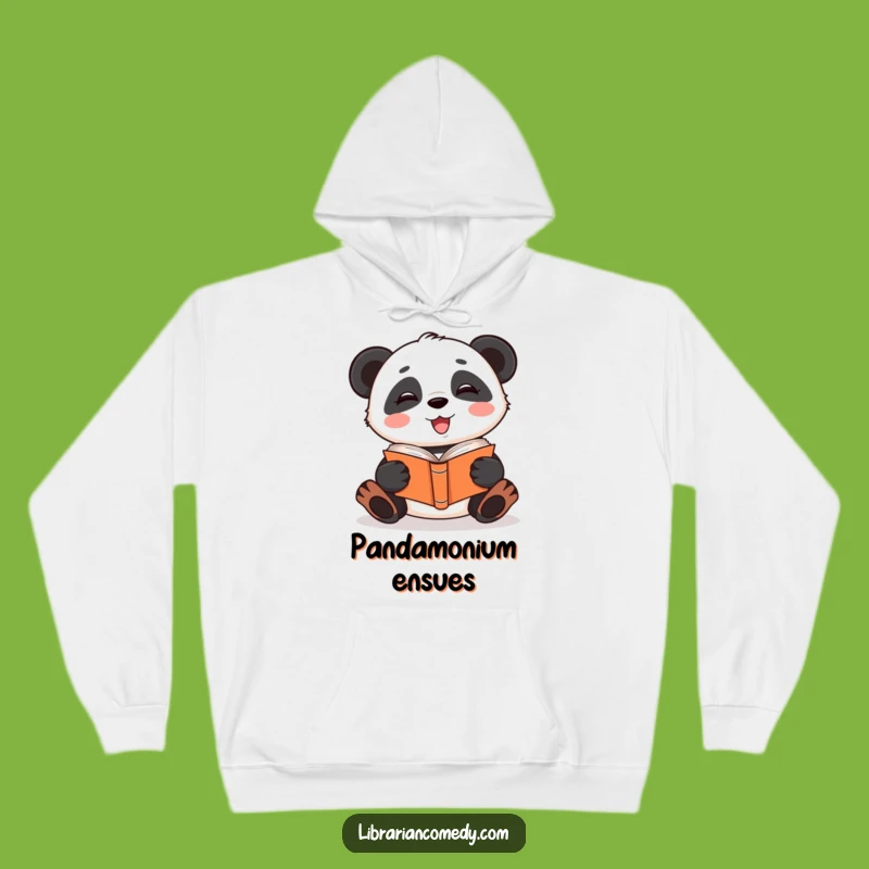 Cozy Funny Panda Hoodie: Warm Quirky Comfort, Perfect Humorous Gift for Readers