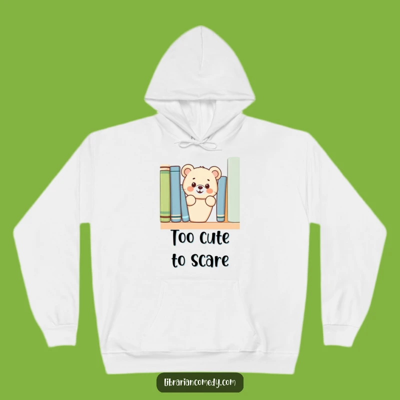 Cozy Funny Bear Cub Hoodie: Warm Reading Gear, Perfect Humorous Gift for Bookworms