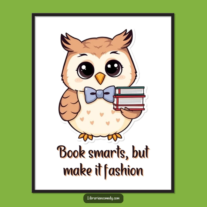 Free Printable Owl Wall Art: Funny Bookish Owl Downloadable Decor for Cozy Spaces