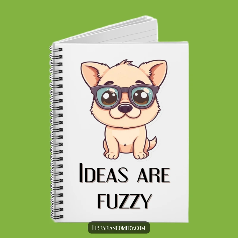 Funny Dog Glasses Notebook - Comical Journal for Smart Ideas & Pup Lovers