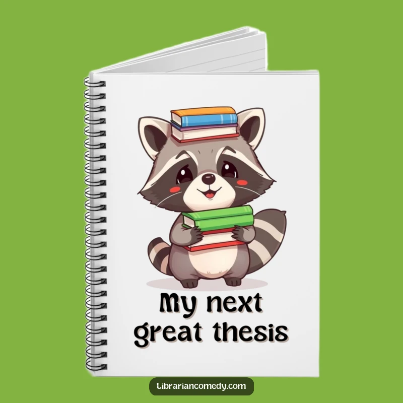Funny Raccoon Notebook - Comical Journal for Brainy Ideas & Laughs